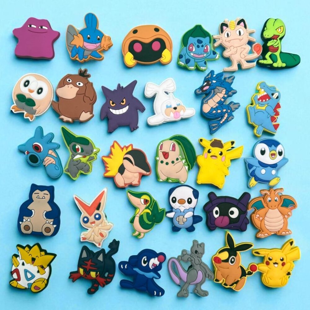 Set of 30pcs Pokemon Mix Shoe Charms - Picture 1 of 3